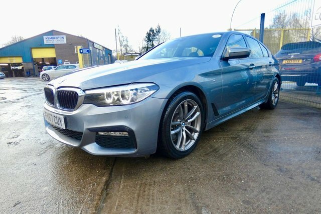 BMW 5 Series 2017 2.0 520D M Sport Saloon Euro FV67CUY Blue #3