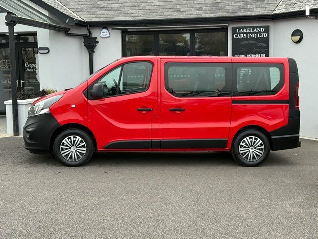 Vauxhall Vivaro 1.6 Cdti 2900 Biturbo Ecoflex Combi Van Double Cab SJ66CNC Red #3