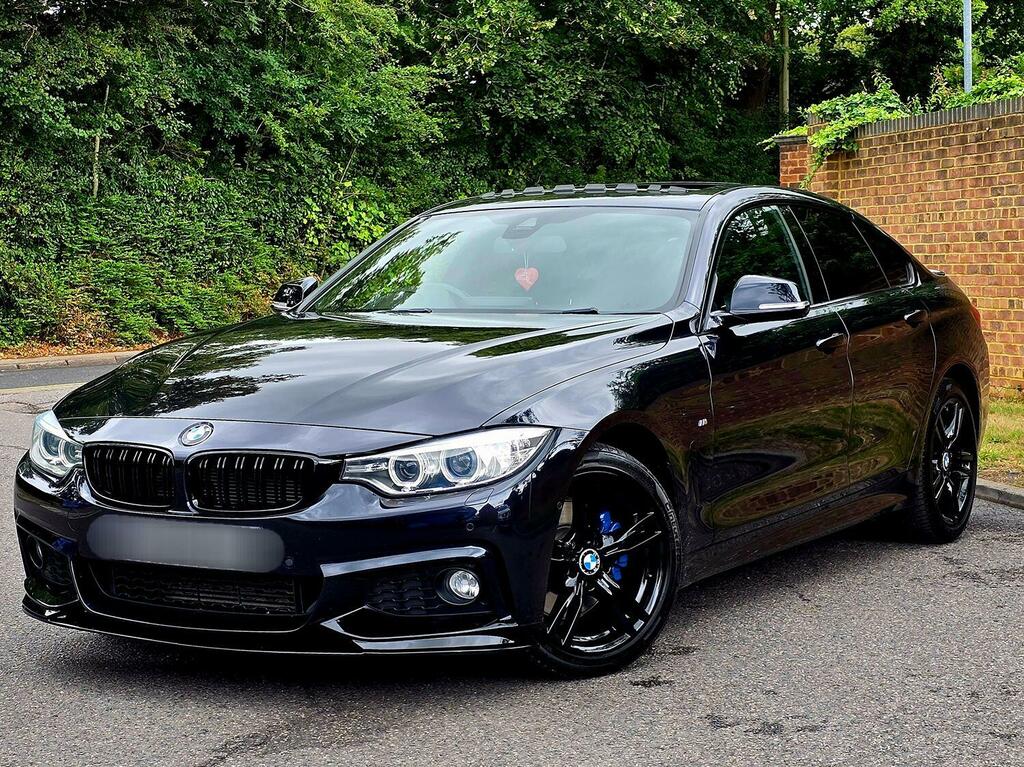 BMW 4 Series Gran Coupe Hatchback 3.0 430D Xdrive M Sport Gran Coupe 2015 YO15ZKU Black #4