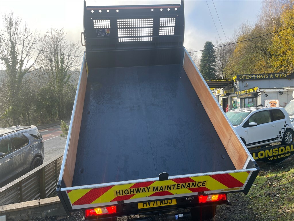 Ford Transit Custom 350 Leader Ecoblue Tipper HV71NDJ White #2