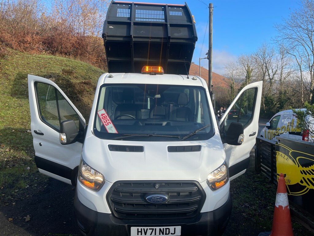 Ford Transit Custom 350 Leader Ecoblue Tipper HV71NDJ White #4