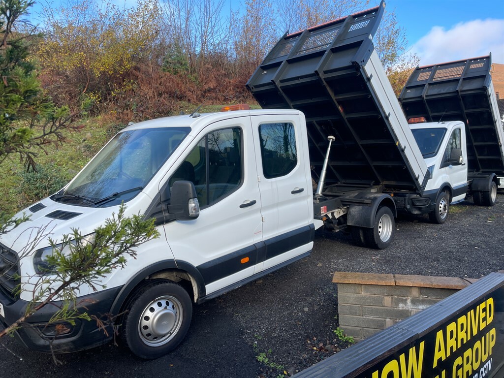 Ford Transit Custom 350 Leader Ecoblue 7 Seater Crew-cab Tipper MA71AUF White #6