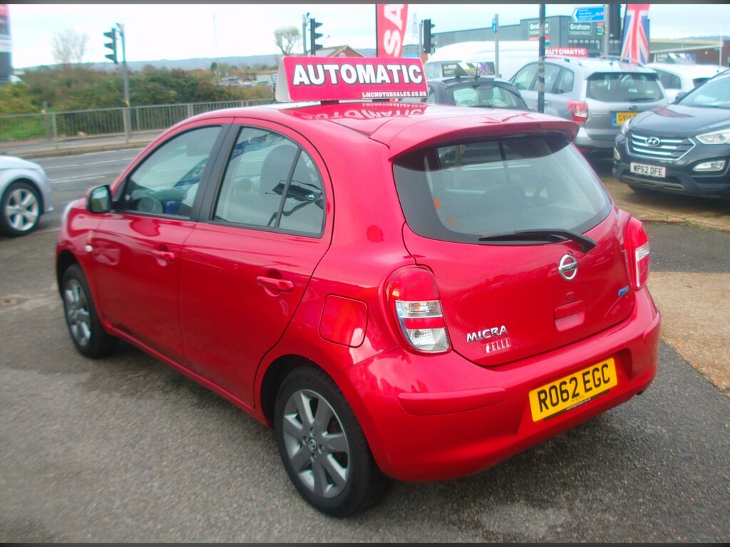 Nissan Micra Elle 1.2 12V Hatchback Cvt Red #4