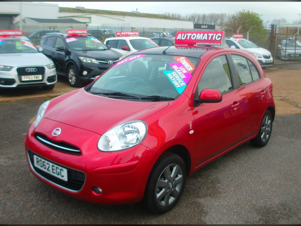 Nissan Micra Elle 1.2 12V Hatchback Cvt Red #3