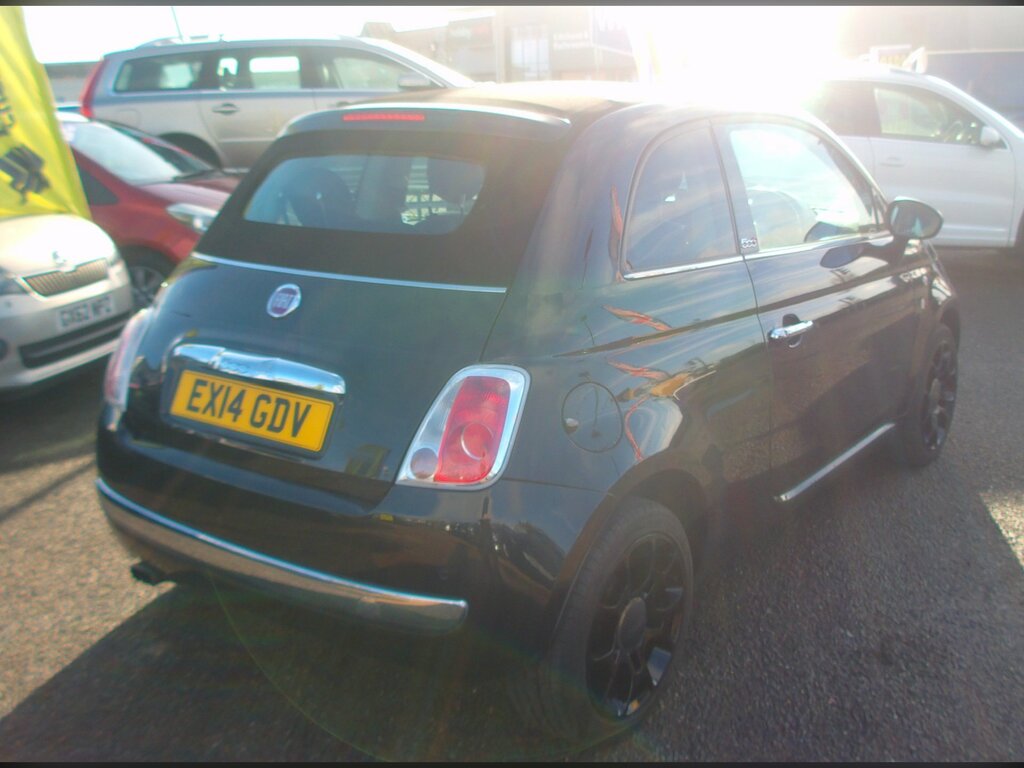 Fiat 500C 1.2 Lounge Convertible Euro 6 S EX14GDV Black #6