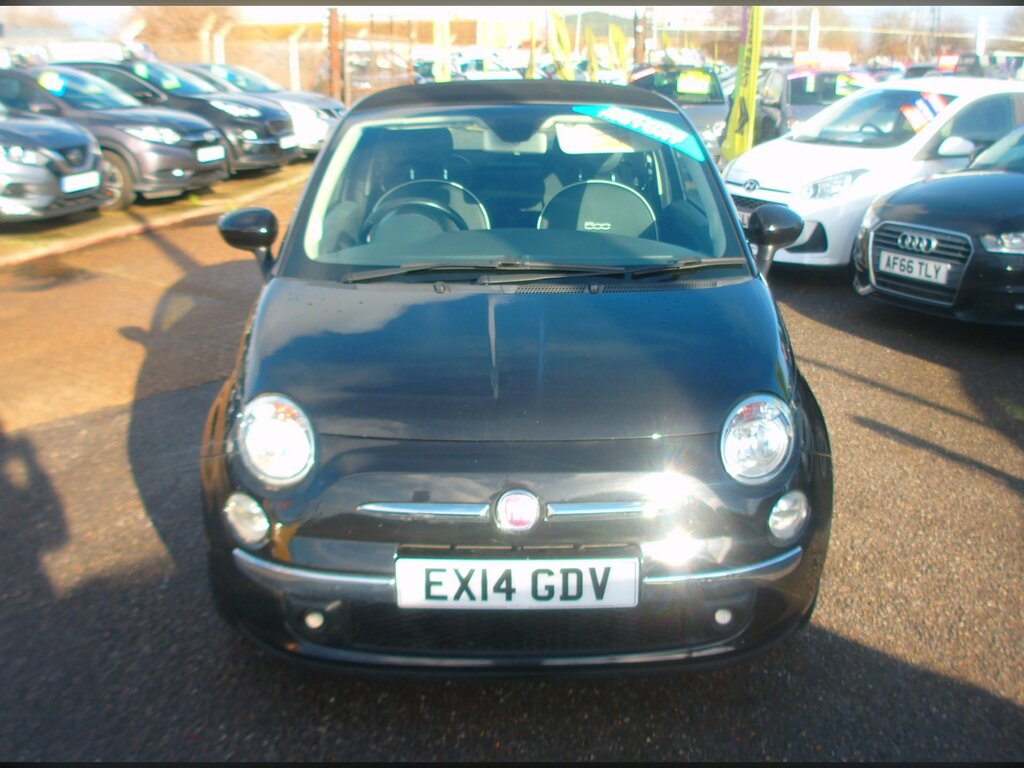 Fiat 500C 1.2 Lounge Convertible Euro 6 S EX14GDV Black #2
