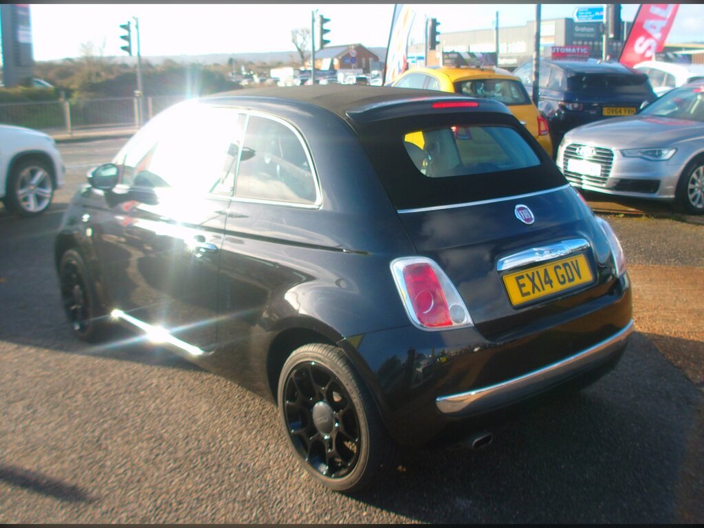 Fiat 500C 1.2 Lounge Convertible Euro 6 S EX14GDV Black #4