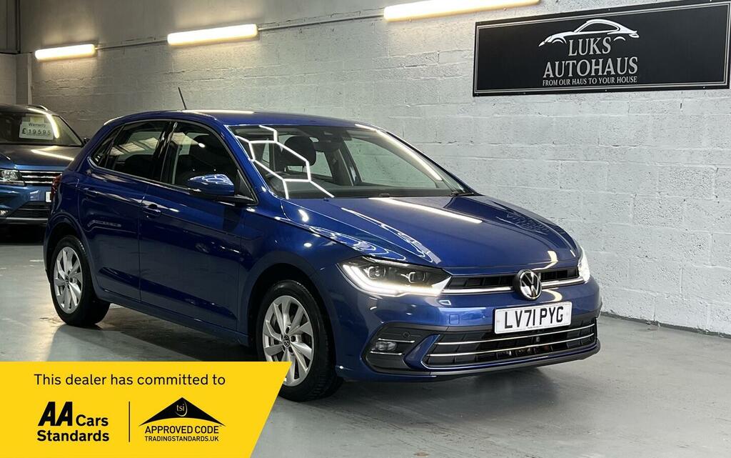 Volkswagen Polo 1.0 Tsi Style Euro 6 Ss LV71PYG Blue #4