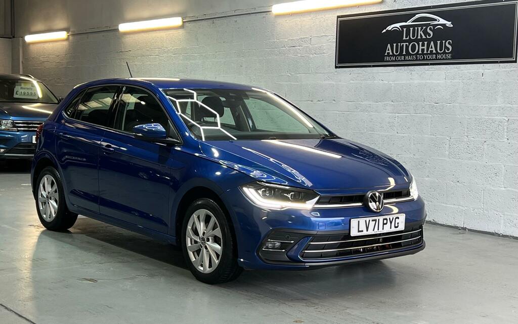 Volkswagen Polo 1.0 Tsi Style Euro 6 Ss LV71PYG Blue #3