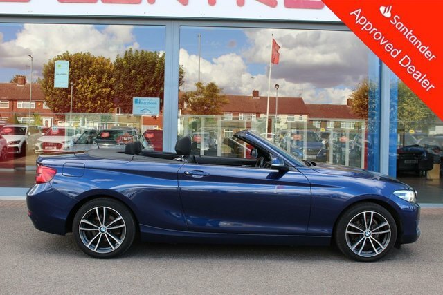 BMW 2 Series 1.5 218I Gpf Sport Convertible E SB68UHO Blue #3
