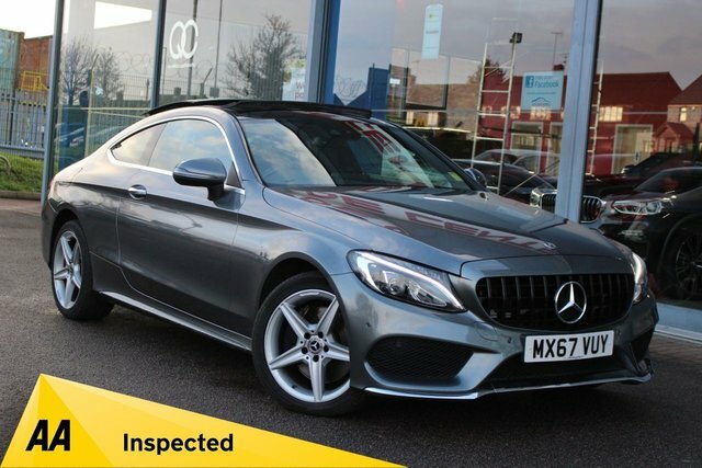 Mercedes-Benz C Class 2.1 C250d Amg Line Premium Plus Coupe MX67VUY Grey