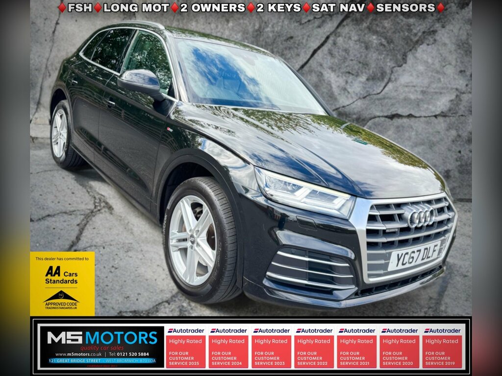 Audi Q5 2.0 Tdi S Line S Tronic Quattro Euro 6 Ss Black