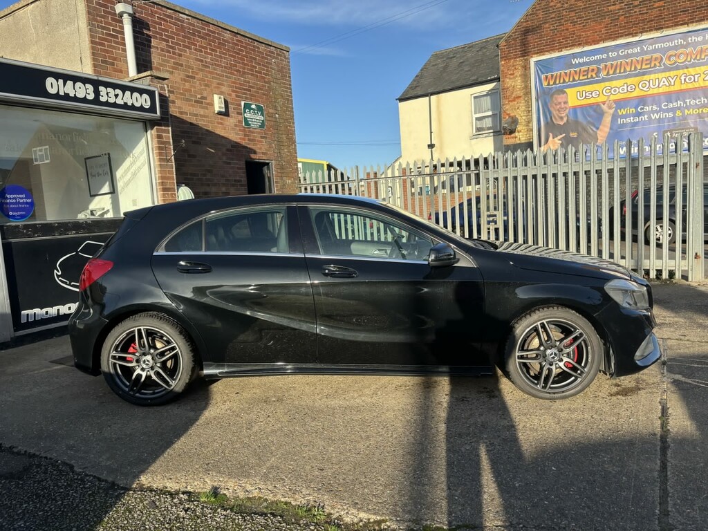 Mercedes-Benz A Class Hatchback 1.5 A180d Amg Line 2017 LR67VLZ Black #5