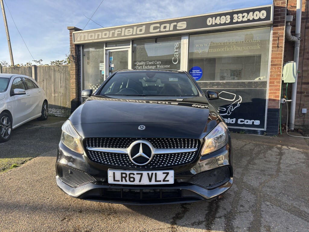 Mercedes-Benz A Class Hatchback 1.5 A180d Amg Line 2017 LR67VLZ Black #2