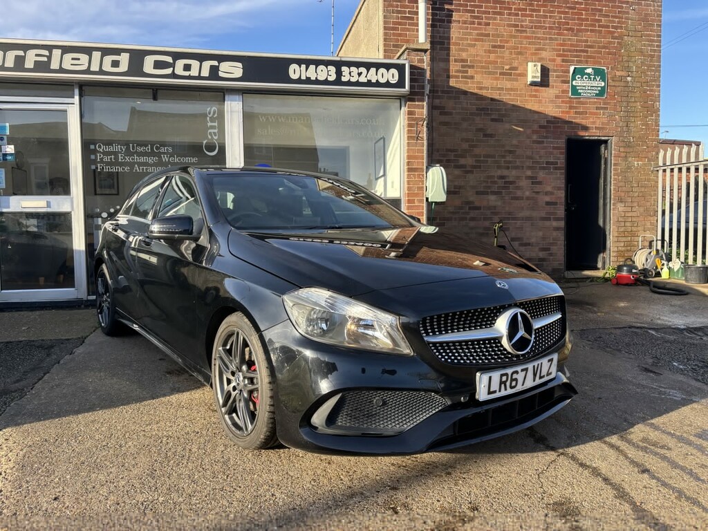 Mercedes-Benz A Class Hatchback 1.5 A180d Amg Line 2017 LR67VLZ Black #3