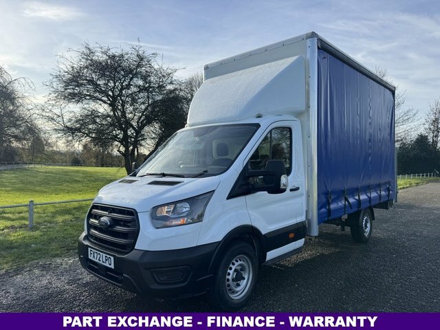 Ford Transit Custom 2.0 350 Leader 3.5T. L4 Lwb 4.2M Curtainside Tail FX72LPO White #2