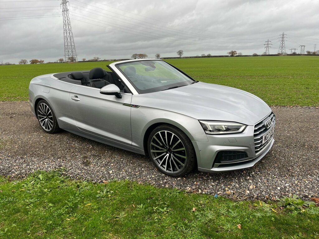 Audi A5 2.0 Tdi S Line Convertible S Tronic Eur WG17GYD Silver #3