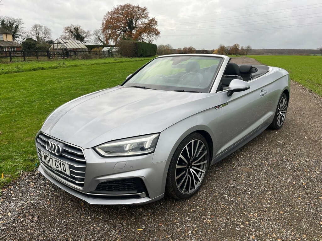 Audi A5 2.0 Tdi S Line Convertible S Tronic Eur WG17GYD Silver #5