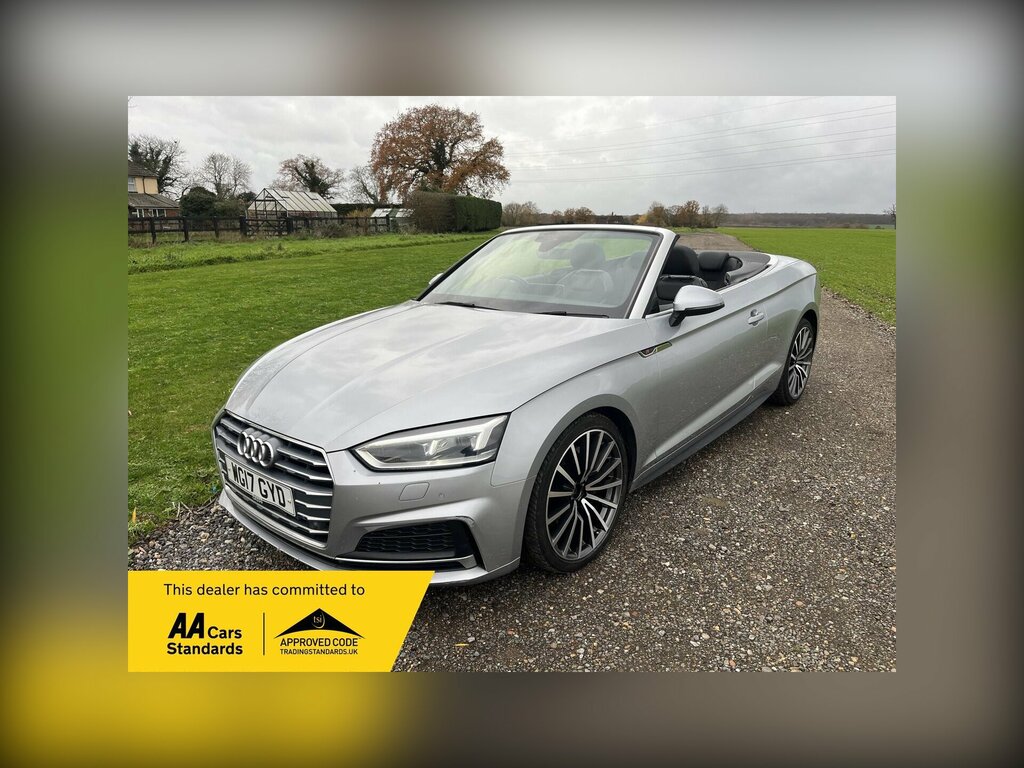 Audi A5 2.0 Tdi S Line Convertible S Tronic Eur Silver