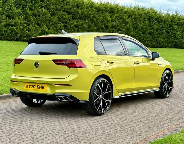 Volkswagen Golf 2.0 Tdi R-line Hatchback KY70BHE Yellow #5