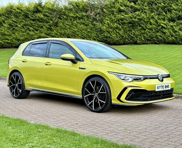 Volkswagen Golf 2.0 Tdi R-line Hatchback KY70BHE Yellow #3