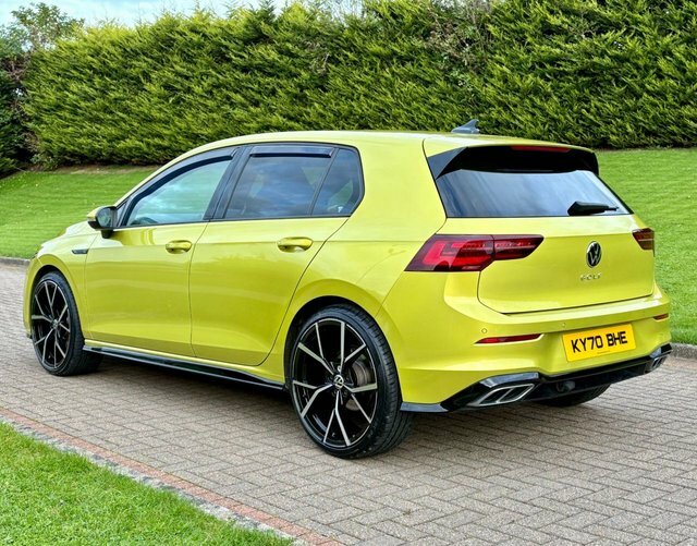 Volkswagen Golf 2.0 Tdi R-line Hatchback KY70BHE Yellow #4