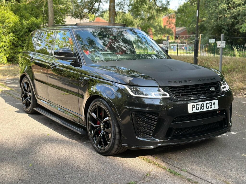 Land Rover Range Rover Sport 5.0 P575 V8 Svr 4Wd Euro 6 Ss PG18GBY Black #4