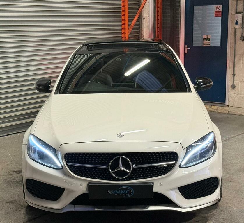 Mercedes-Benz C Class Saloon 3.0 C43 V6 Amg Premium Plus G-tronic 4Ma AV66KJX White #5