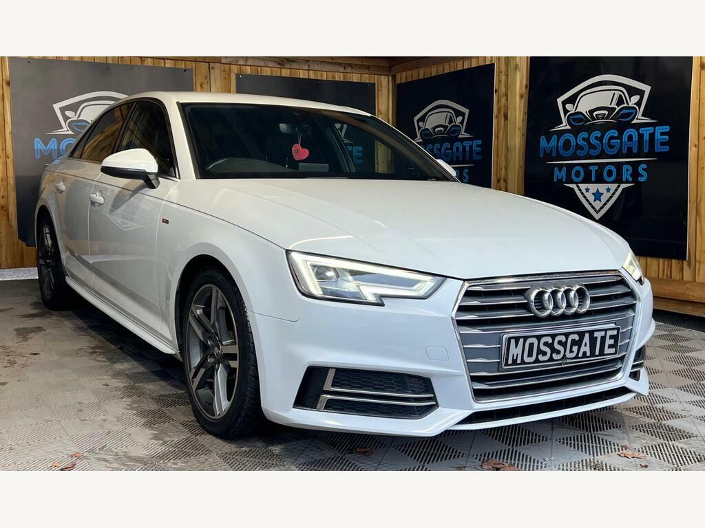 Audi A4 2.0 Tdi S Line S Tronic Euro 6 S S MH16XFD White #3