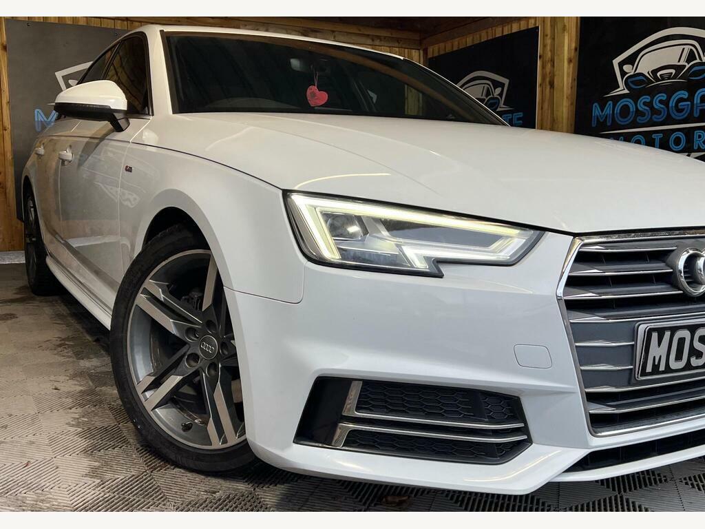 Audi A4 2.0 Tdi S Line S Tronic Euro 6 S S MH16XFD White #2