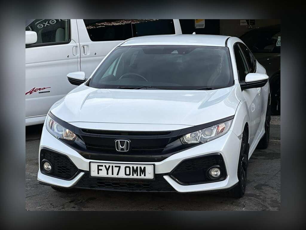 Honda Civic 1.0 Vtec Turbo Sr Euro 6 Ss FY17OMM White #4