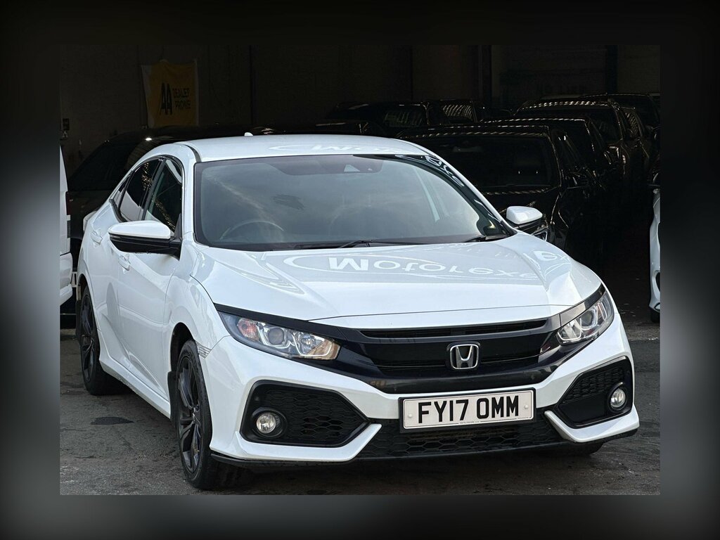 Honda Civic 1.0 Vtec Turbo Sr Euro 6 Ss FY17OMM White #2