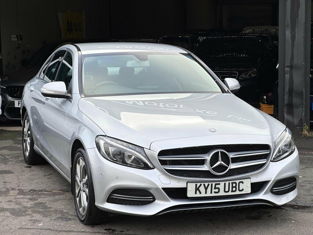 Mercedes-Benz C Class 2.1 C220 Bluetec Sport G-tronic Euro 6 Ss KY15UBC Silver #2