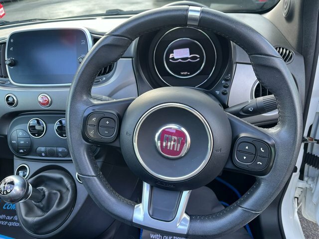 Fiat 500C Mhev Rock Star Convertible White #5