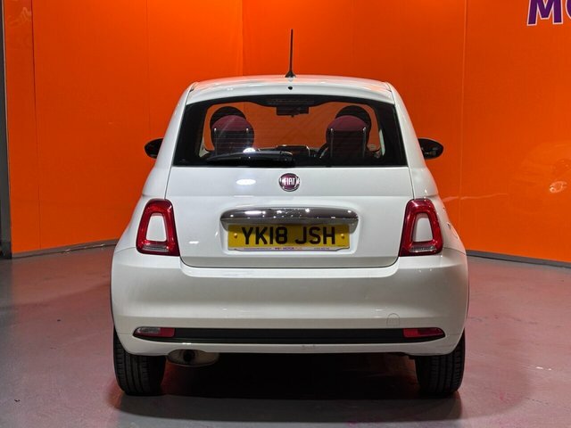 Fiat 500 1.2 Pop Hatchback Euro 6 S S YK18JSH White #5