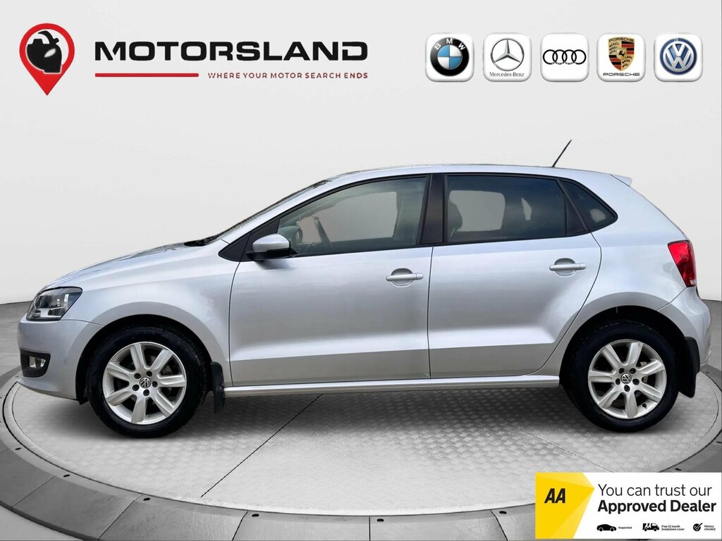 Volkswagen Polo 1.2 Match Hatchback Euro 5 70 P YS62LJY Silver #5