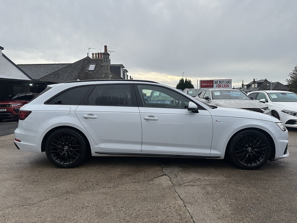Audi A4 Avant Tfsi Black Edition YK69UMM White #3