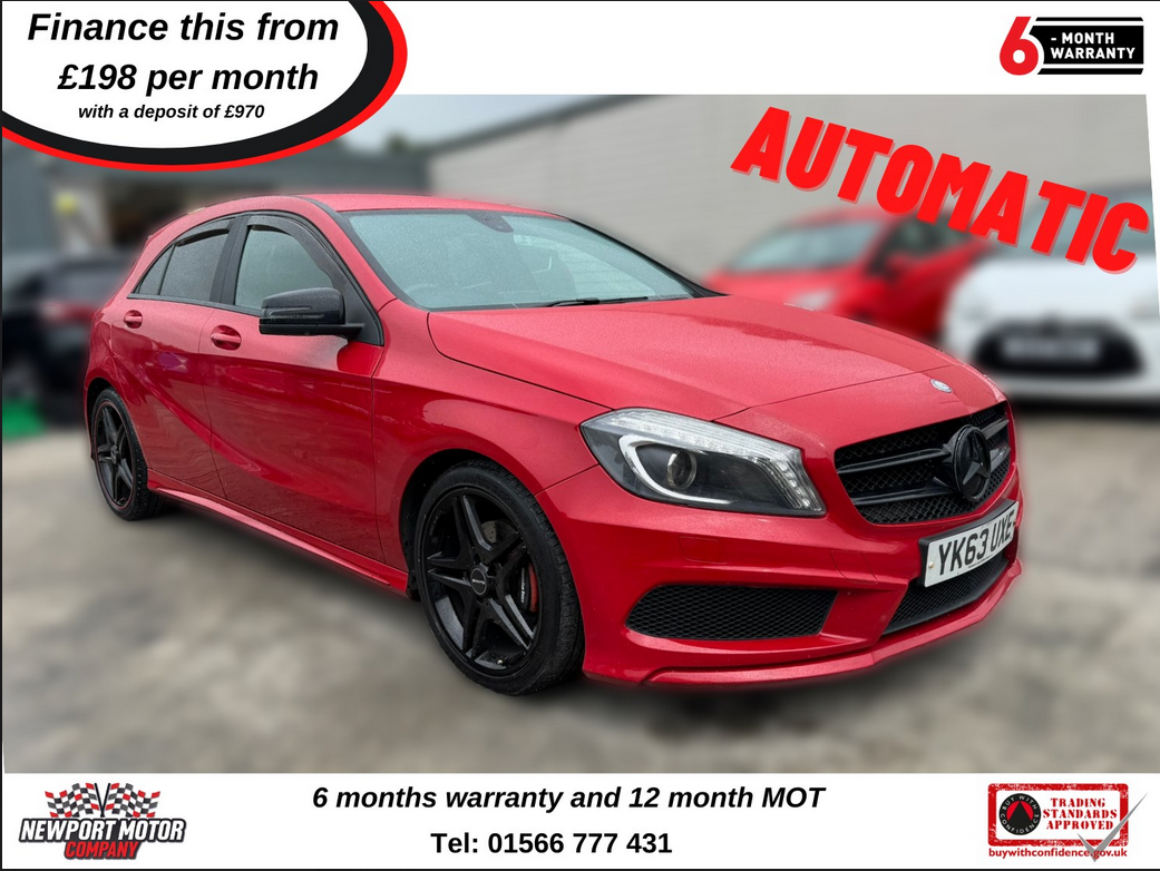 Mercedes-Benz A Class A200 Cdi Blueefficiency YK63UXE Red #3