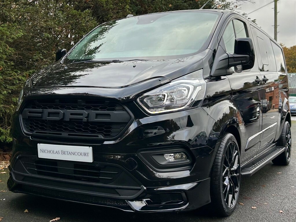Ford Transit Custom 2.0 300 Ecoblue Limited Crew Van Double Cab Di BP71KZT Black #5