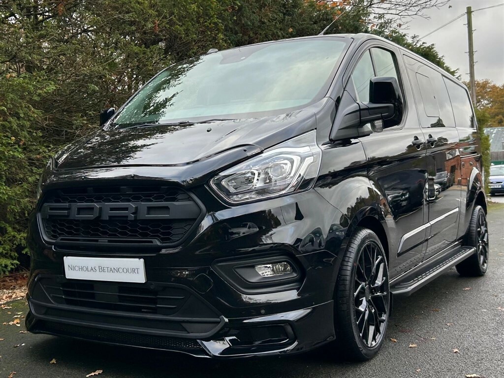 Ford Transit Custom 2.0 300 Ecoblue Limited Crew Van Double Cab Di BP71KZT Black #6