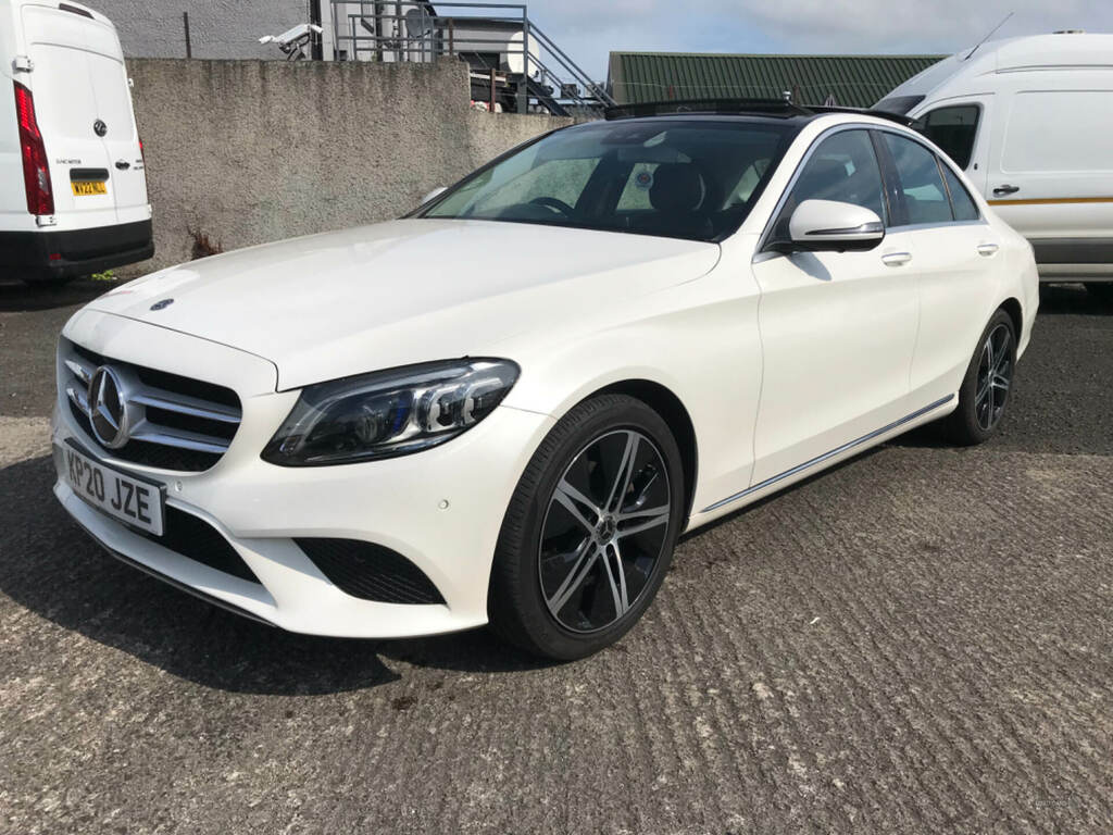 Mercedes-Benz C Class C220d Sport Edition Premium Plus 9G-tronic KP20JZE White #2