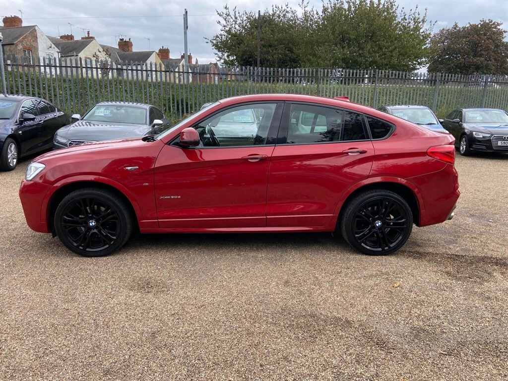 BMW X4 Xdrive30d M Sport YJ64UNP Red #3