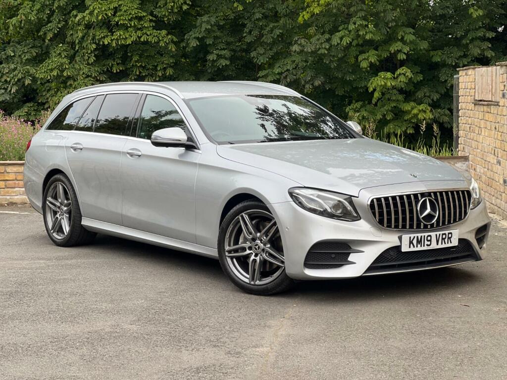 Mercedes-Benz E Class Estate 2.0 E220d Amg Line 2019 KM19VRR Silver #2
