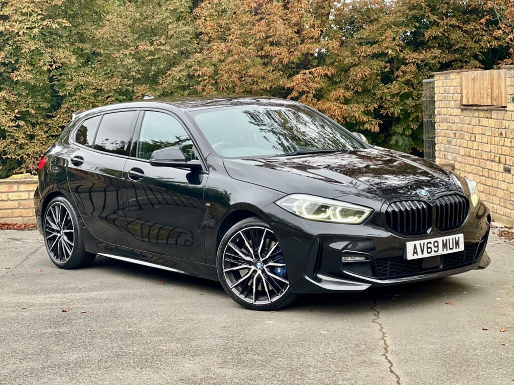 BMW 1 Series Hatchback 2.0 118D M Sport 2019 AV69MUW Black #2