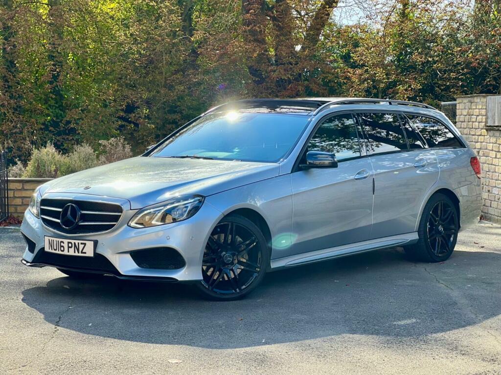 Mercedes-Benz E Class Estate 3.0 E350 V6 Bluetec Amg Night Edition 2016 NU16PNZ Silver #6