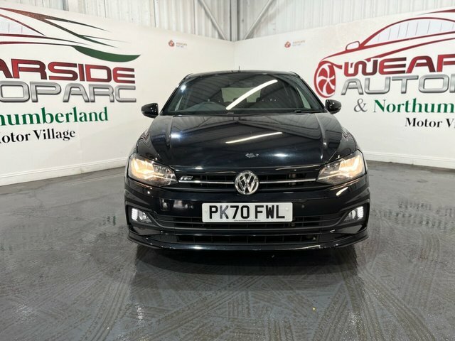 Volkswagen Polo 1.0 Tsi R-line Hatchback Euro 6 PK70FWL Black #2
