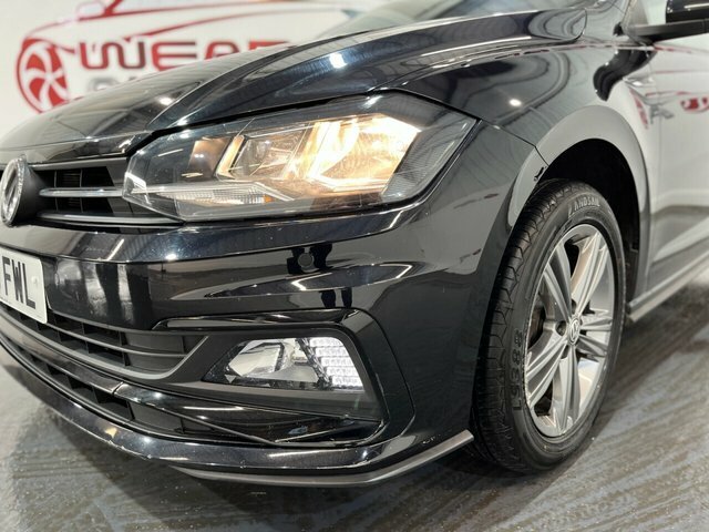 Volkswagen Polo 1.0 Tsi R-line Hatchback Euro 6 PK70FWL Black #5