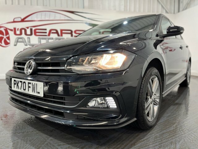 Volkswagen Polo 1.0 Tsi R-line Hatchback Euro 6 PK70FWL Black #4