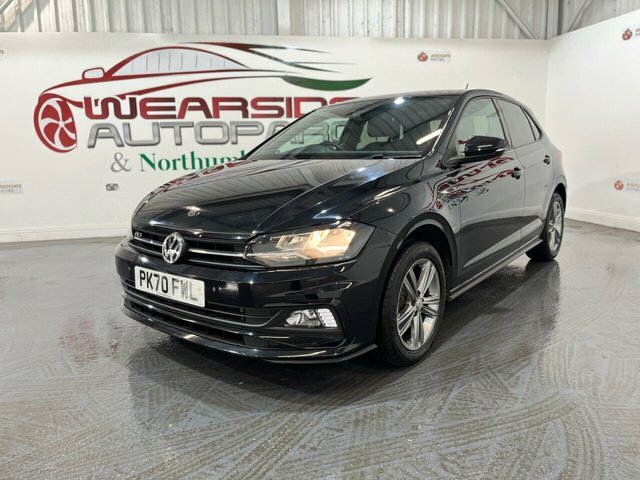 Volkswagen Polo 1.0 Tsi R-line Hatchback Euro 6 PK70FWL Black #3