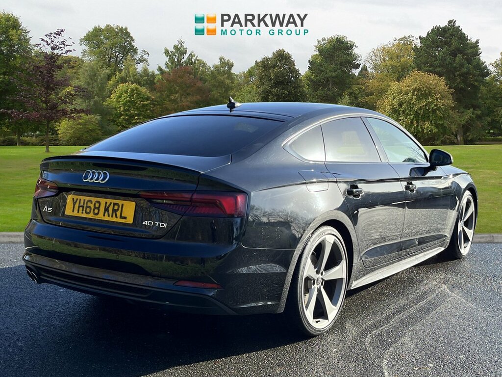 Audi A5 Hatchback YH68KRL Black #4